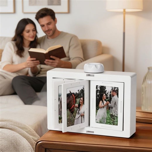 Custom Rotating Photo Cube Frame, Personalized Memory Frame, Wedding/anniversary Gift, Interactive Photo Display for Couples & Families - Etsy