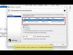 Network bonds in XCP-ng