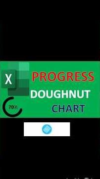 Excel Progress Doughnut Chart💹📈#exceltips#Shortsfeed#funny#youtubeshorts