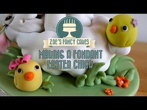 Making a fondant easter chick How To Tutorial Zoes Fancy Cakes