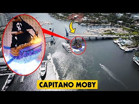 DRONE CATCHES CAPITANO MOBY FROM STEAL A BRAIN ROT DESTROYING A YACHT IN REAL LIFE! (OMG)