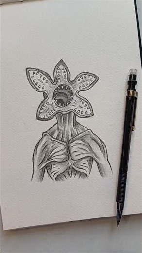 Stranger Things Demogorgon sketch #shorts