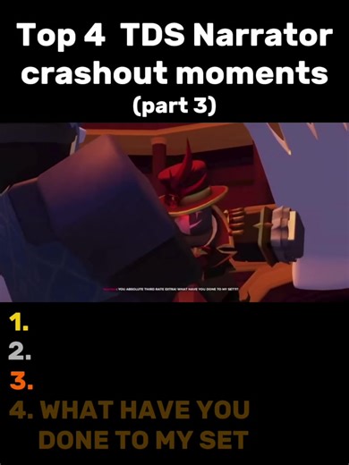 Top 4 TDS Narrator crashout moments (part 3) #tds #towerdefensesimulator #roblox #fyp #funnymoments