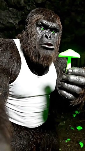 Bigfoot Went Back to the Glowing Cave… This Was Inside 🤣🍄#sorts