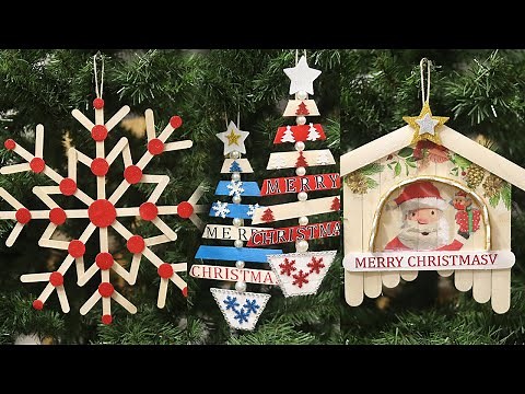 16 POPSICLE STICK CHRISTMAS CRAFTS ideas | Christmas Decoration Ideas