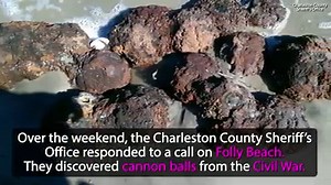 Civil war cannon balls found on beach after Hurricane Matthew. http://on-ajc.com/2dGBrFN | The Atlanta Journal-Constitution