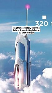 igoayub on Instagram: ""Iraq Makes History with the Tallest Tower in Baghdad at 60 Stories High The Downtown Baghdad project marks its presence with Iraq’s tallest tower, standing at 60 stories and named the Iraq Tower. Featuring a modern design that blends contemporary elements with authentic Baghdad architecture, the tower will host 1,300 luxury apartments, diverse commercial spaces, and green facilities. This project is not just a tower; it is a new symbol of Iraq’s ambitions and the future o