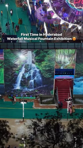 Hyderabad Bucketlist ( Rocky & Mehaboob) | First Time in Hyderabad Waterfall Musical Fountain Exhibition 😍 Entry ticket - 70 Rs Timings : 5pm to 10pm More 60 days Fun & Excitement... | Instagram