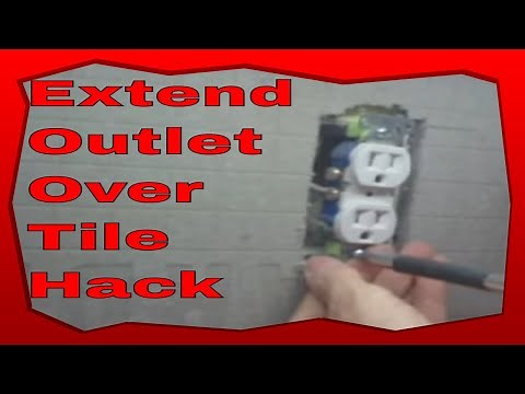 The SECRET to Extending Your Electrical Outlet Over Tile Revealed!