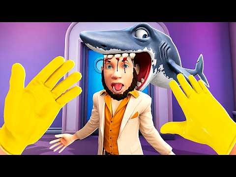 Making a Shark EAT Customers in I Am Janitor VR