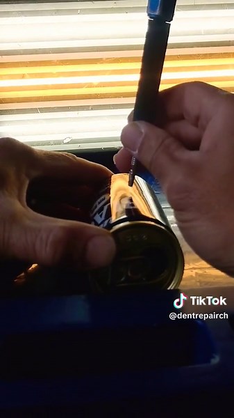 コーヒー缶の凹みを簡単に直す方法