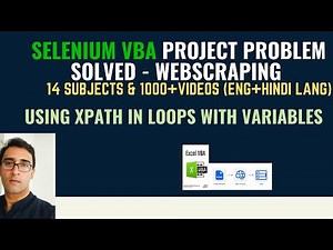 How to Use Xpath with variables in loops VBA SELENIUM - Tip for Only Advance Level USERs