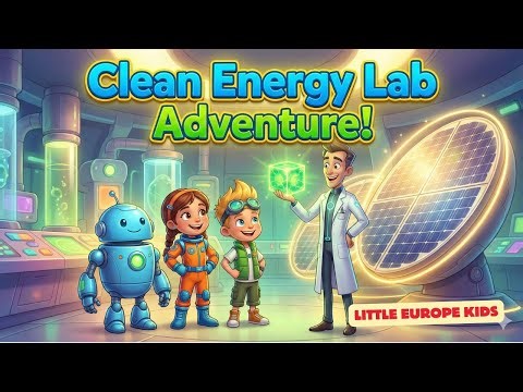 Clean Energy Lab Adventure | Learning Solar Power with Robo, Tina & Max | Little Europe Kids