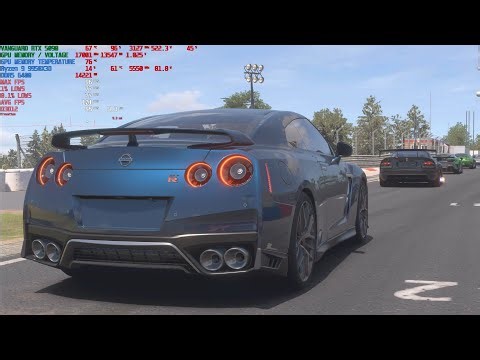 Forza Motorsport 4K Native MSI Vanguard RTX 5090 AMD Ryzen 9 9950X3D Nurburgring Benchmark