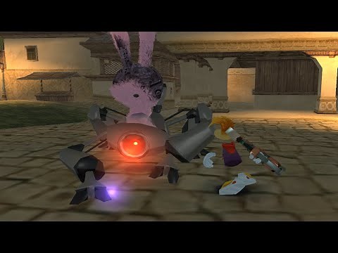 Rayman 4 Prototype - Battle with Pink: The Rabbid Terminator (Small Boss Fight)