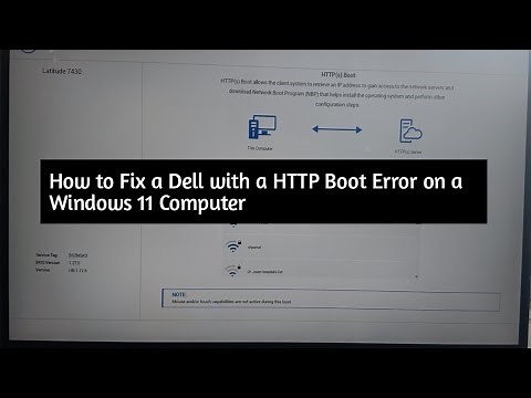 How to Fix a Dell With A HTTP Boot Error On A Windows 11 Computer|How To Fix HTTPS Boot Error Dell
