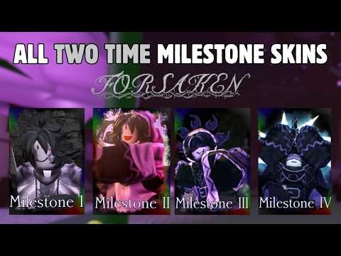 All Two Time Updated Milestone Skins Win - Roblox Forsaken (Jane Doe Update)