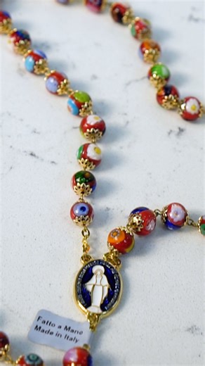 We were blown away by the attention on part 1 of our rosary highlight! It just shows how powerful the rosary is and that it is more popular than ever! This is part 2, where Susie, our owner, highlights five more of her favorite rosaries in our collection. Let us know your favorite below! Remember that our October “month of the rosary” promotion is still live, but for only one more week! Get a FREE rosary gift bag with all rosary purchases over $25. Make sure to add the gift bag, SKU 98765, to yo
