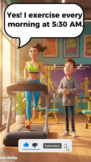 Daily workout conversation | English phrases that actually work #englishclass #fitnessvocab