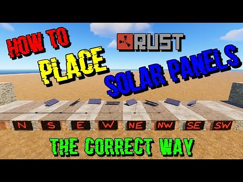 RUST How to place Solar Panels ( Building tips and tricks )