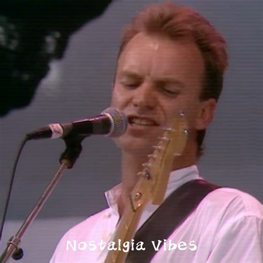 92K views · 3.2K reactions | Sting performing 'Message In A Bottle' at Live Aid in front of 72,000 people in Wembley Stadium 1985 | Nostalgia Vibes | Facebook