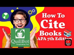 QuillBot Citation Generator [APA style Book citation] #quillbot