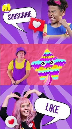 HIT THE PINATA!🪅 #kidssongs #nurseryrhymes #animation
