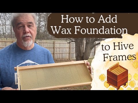 HOW TO PUT WAX FOUNDATION ON BEE HIVE FRAMES | DIY BEEKEEPING
