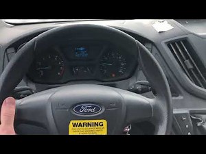 Ford Transit Home Depot Rental Van Driver's seat view