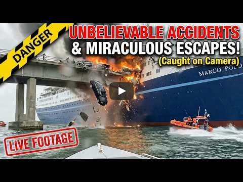 UNBELIEVABLE Accidents & Miraculous Escapes! (Caught on Camera)