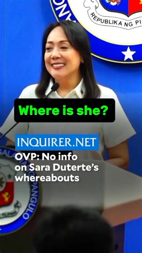 16 reactions · 11 shares | The spokesperson doesn't know the whereabouts of VP Sara. When you can't get a direct answer from a simple question. #trendingreelsvideo #NewsUpdate #newsfeed #news | Kelly Munez Delgado | Facebook
