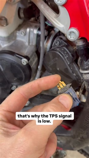 Chuck Harder on Instagram: "The CCPS is intact but I ordered one anyway. If the TPS solves it I’ll keep the CCPS in stock. #truetech #ktm #howto #diy #engine #dirtbike #fix #efi"