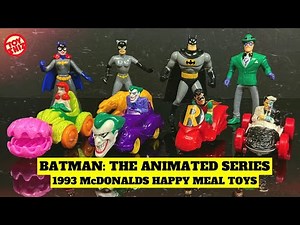 1993 BATMAN: The Animated Series McDonalds HAPPY MEAL Toys!