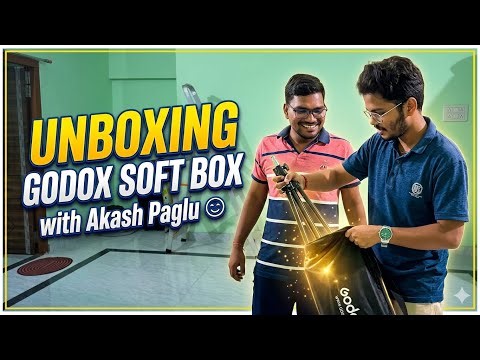 Godox GUE 80cm Softbox Unboxing 😂 | Funniest Akash Review & Setup!