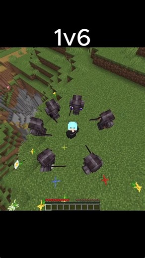 1v6 minecraft manhunt full netherite armor