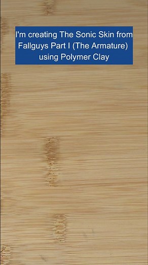 Fall Guys Sonic The Hedgehog Skin Polymer Clay Tutorial Part I