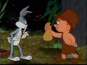 Elmer Fuddstone invents Gun Powder