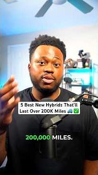 5 Best New Hybrid Cars That’ll Last Over 200K Miles 🚙✅ #personalfinance #carbuyingtips #carshopping