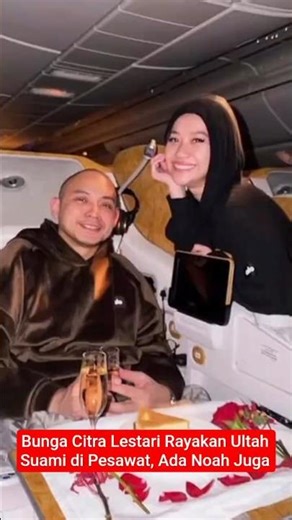 Bunga Citra Lestari Celebrates Husband's Birthday on a Plane, Including Noah