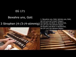 EG 171 - Bewahre uns, Gott (Orgelsätze mit Liedtext)