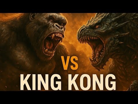 King Kong vs Monster 🔥 Epic Battle in 4K | Action Movie Scene | Giant Creatures Fight