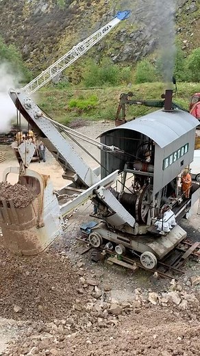 Awesome Earthmovers | Rail mounted Ruston Proctor steam shovel restored by the Vintage Excavator Trust | Instagram