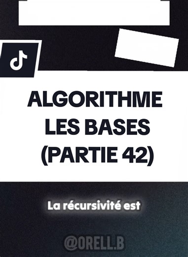 ALGORITHME LES BASES (PARTIE 42) Comprendre la récursivité avec l'exemple de la factorielle #ALGORITHMES #PROGRAMATION #informatique #coding #astuce