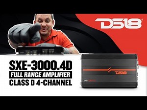 DS18 SXE-3000.4D Full-Range Class D 4-Channel Car Amplifier