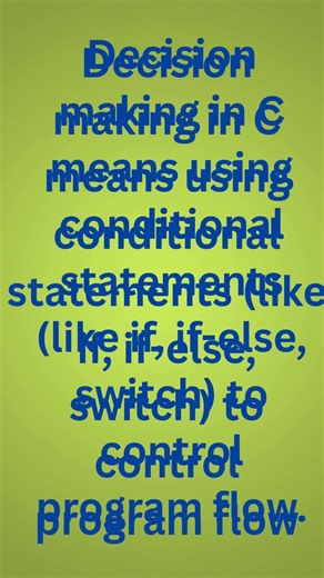 What is Decision making in C program?| Computer Awareness for Competitive Exams| IGNOU TEE| CBSE