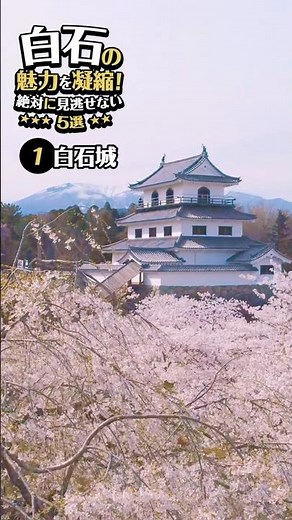 ①白石城【白石の魅力を凝縮！絶対に見逃せない5選】