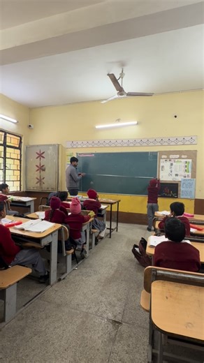 kartik chauhan on Instagram: "This is how I made my students understand what meter means and why is it needed. We already have done informal units like hand spans and then we moved to cm scale so now it was turn to give them meter idea! We did book exercise only , but practically and with some extension. #governmentteacher #primaryteacher #mathsisfun"