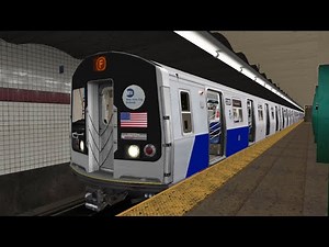 NYC Subway Video: R153A (F) Train Riding, CBTC Signalling, Chasing Action | NCJunction | OpenBVE