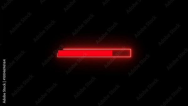 loading bar and Progress bar 4k. 60 fps 3D animation.