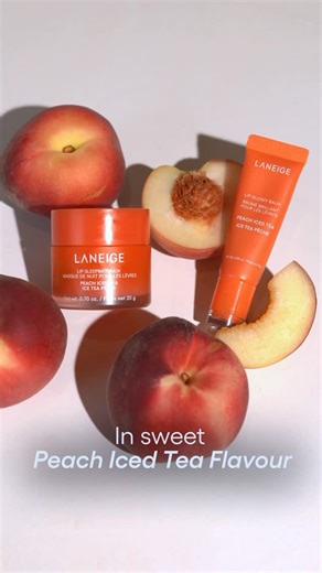 LANEIGE Singapore on Instagram: "Sips of Peach Iced Tea, for your lips 🍑🧊✨ Your favourite Lip Sleeping Mask and Lip Glowy Balm just got a refreshing new flavour! Whether you need deep overnight hydration or a quick on-the-go glow, this duo has you covered. Now available exclusively in Sephora! #LANEIGE #LANEIGESG #OPENTOWONDER #LipSleepingMask #LipGlowyBalm"